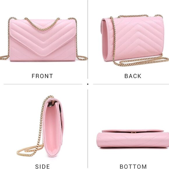 Women Small Quilted Crossbody Bags Stylish Designer Evening Bag Clutch Purses an - Picture 3 of 7